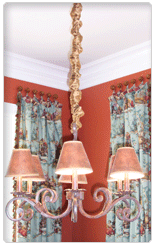 Dupioni Faux Silk Fabric hook-and-loop strip close- Use for Chandelier Gold 6.5 feet Cord & Chain Cover Lighting Wires